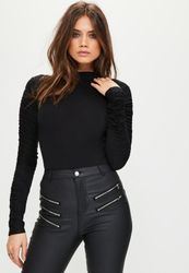 32002094_black-ruched-arm-long-sleeve-bo