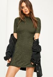 32689438_khaki-high-neck-ribbed-dress.jp