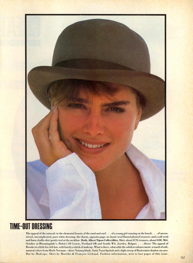 Brooke Toscani Vogue US September 1984 08