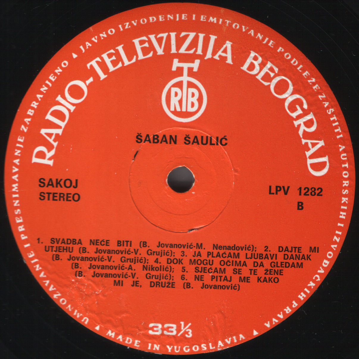 Saban Saulic 1973 B